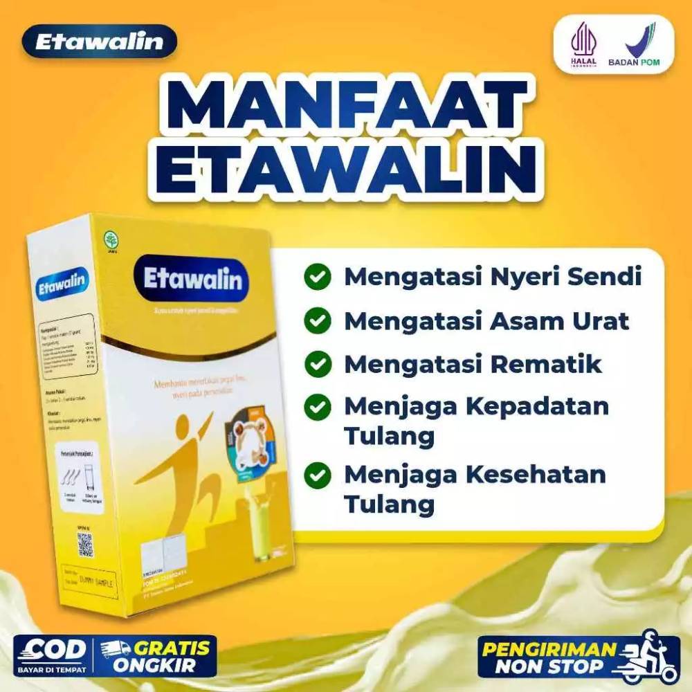 

Etawalin Original Asli Solusi Atasi Nyeri Sendi Asam Urat Menjaga Kesehatan Tulang Aman BPOM