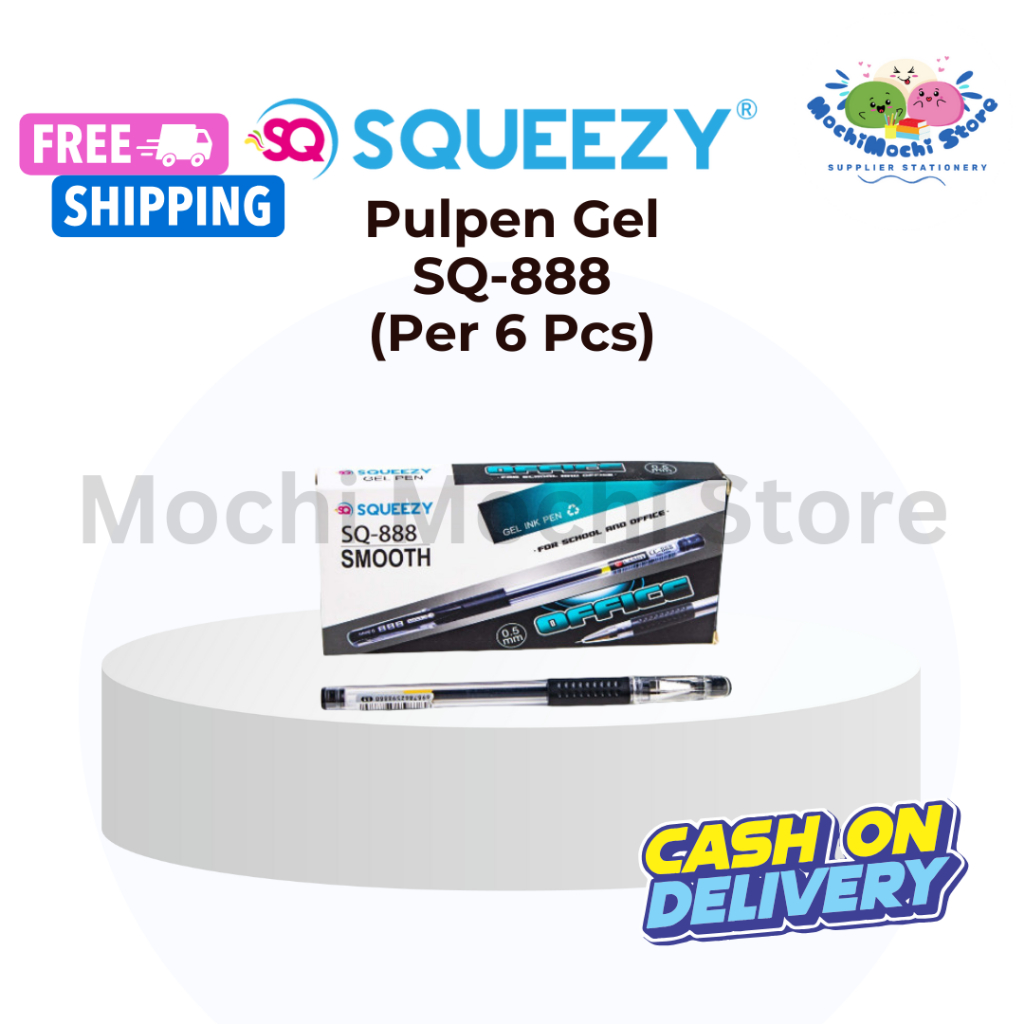 

HARGA GROSIR PER 6 PCS Pulpen Gel SQUEEZY GP-SQ888 | Pulpen Gel | Gel Pen | Needle Tip 0.5mm | Pulpen Gel SQUEEZY GPSQ-888 | Bolpen Gel