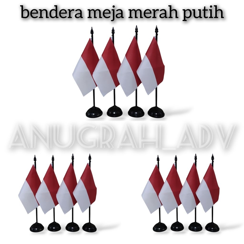 

bendera meja MERAH PUTIH ready stok + tiang