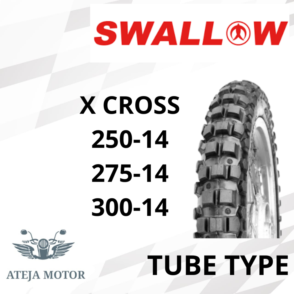 Swallow X Cross 250-14 275-14 300-14 Tubetype Ban Semi Trail Ring 14 Ban Motor Ring 14 Ban Motor Tra