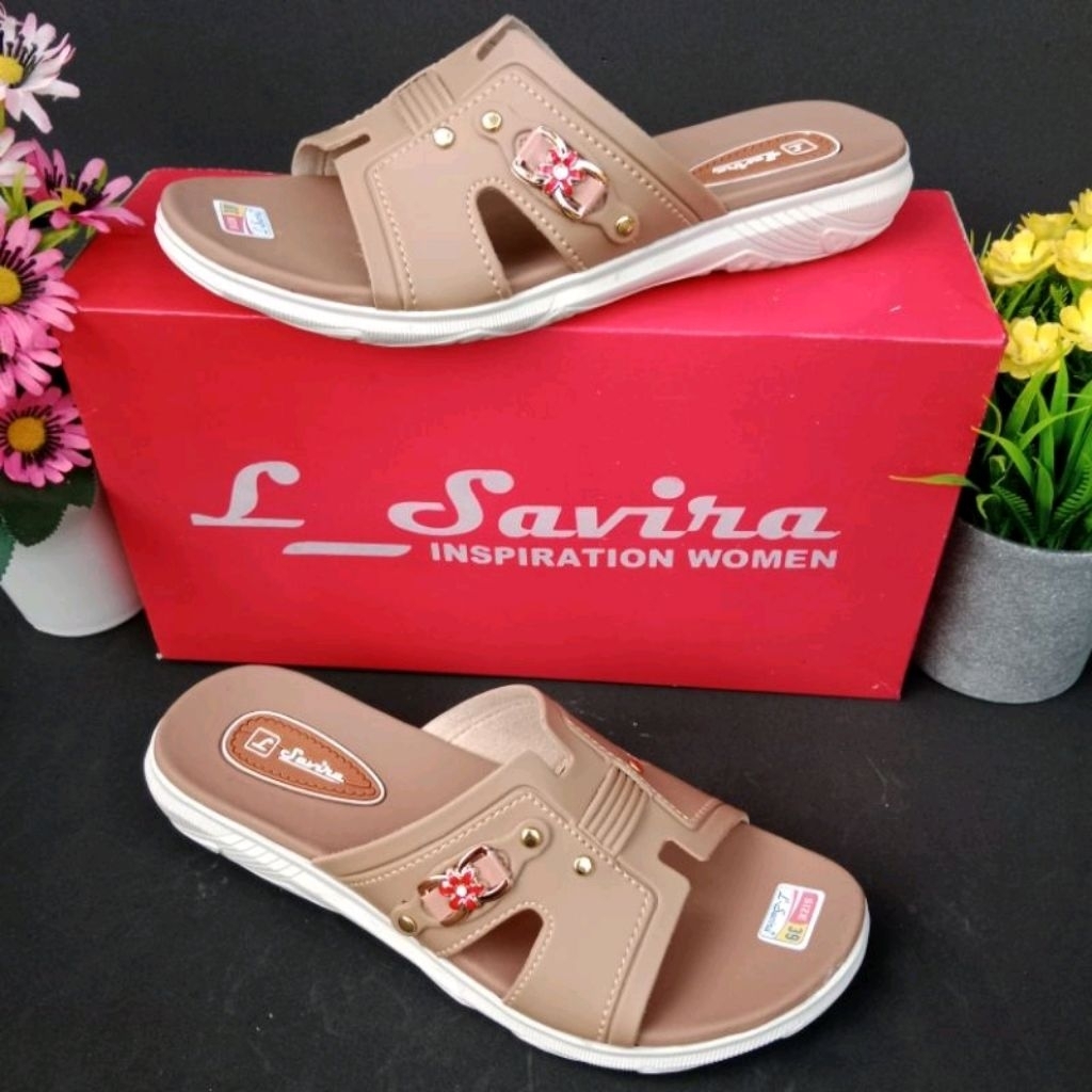 PROMO..... SANDAL WANITA TERKECE KEKINIAN TRENDY BERKUALITAS L Savira