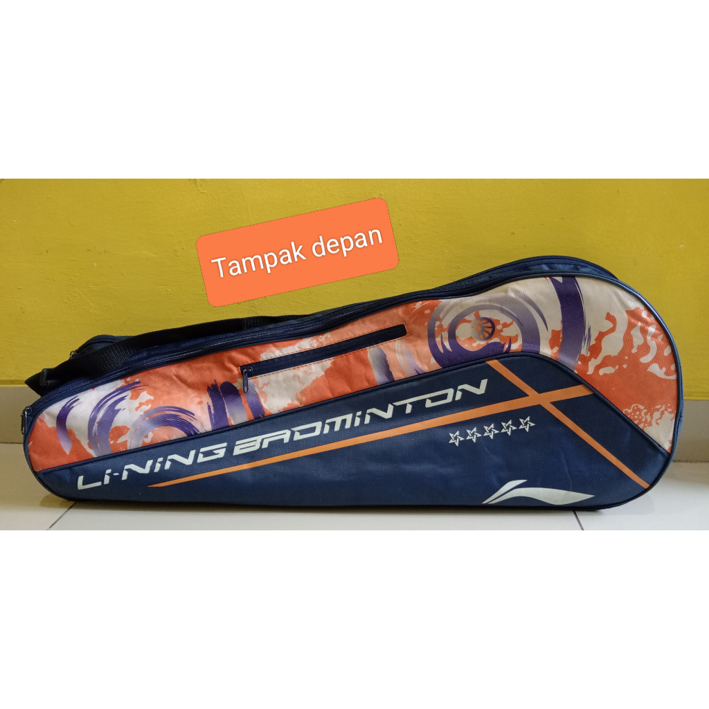 Tas raket badminton bulutangkis bekas second original lining