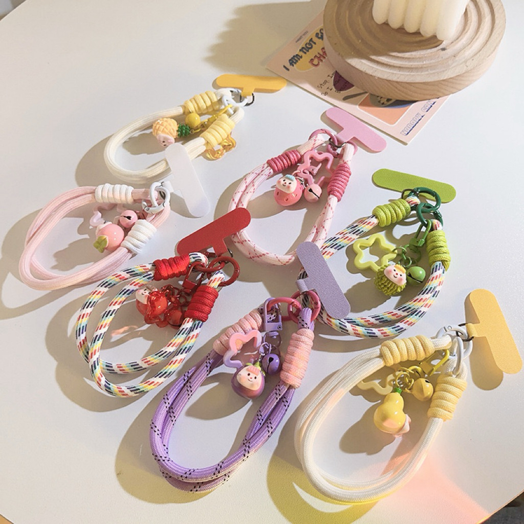 R-JUST LANYARD PENDEK TEBAL PREMIUM WARNA PASTEL TALI GANTUNGAN HP PENDEK RJUST