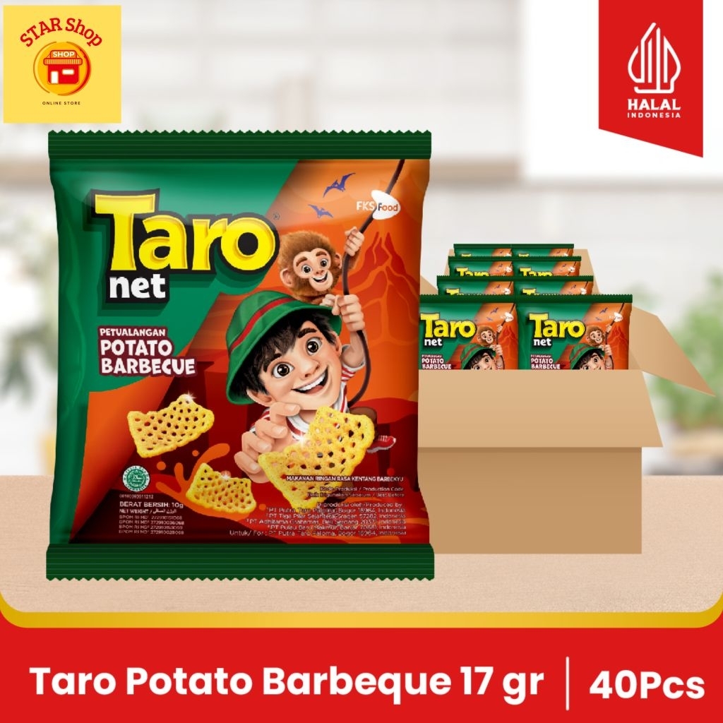 

Taro - Barbeque - Small Pack - 1 Karton (4renceng) - 40 Pcs - 17gr