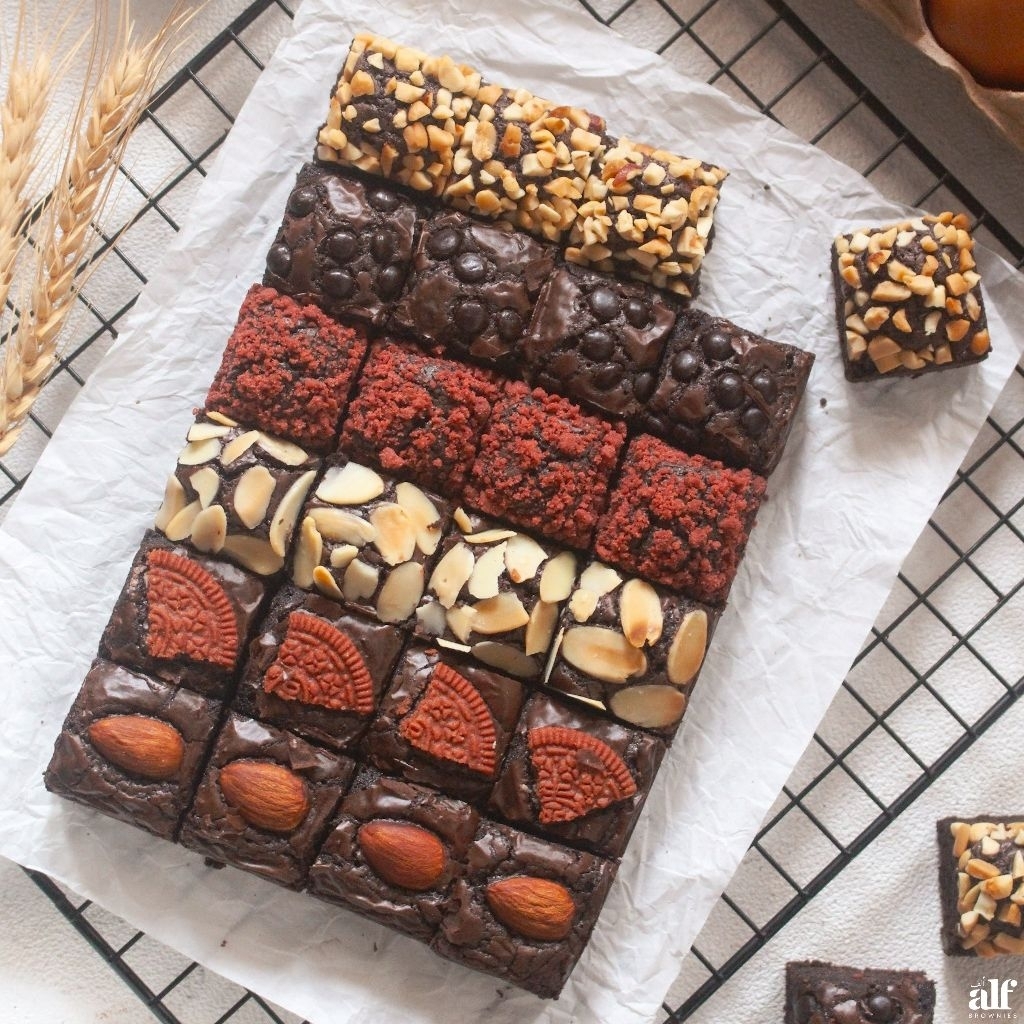 

FUDGY BROWNIES by Alf Brownies ukuran 20x15 isi 24 potong