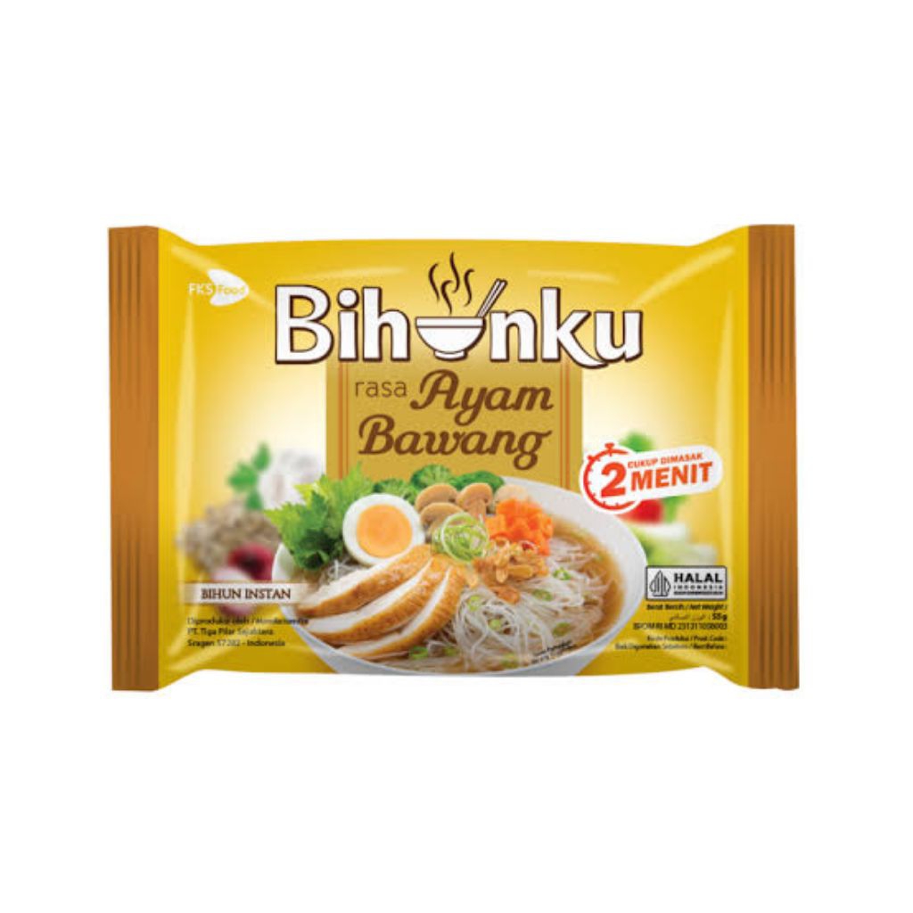 

Bihunku Bihun Instan Rasa Ayam Bawang 55 gram