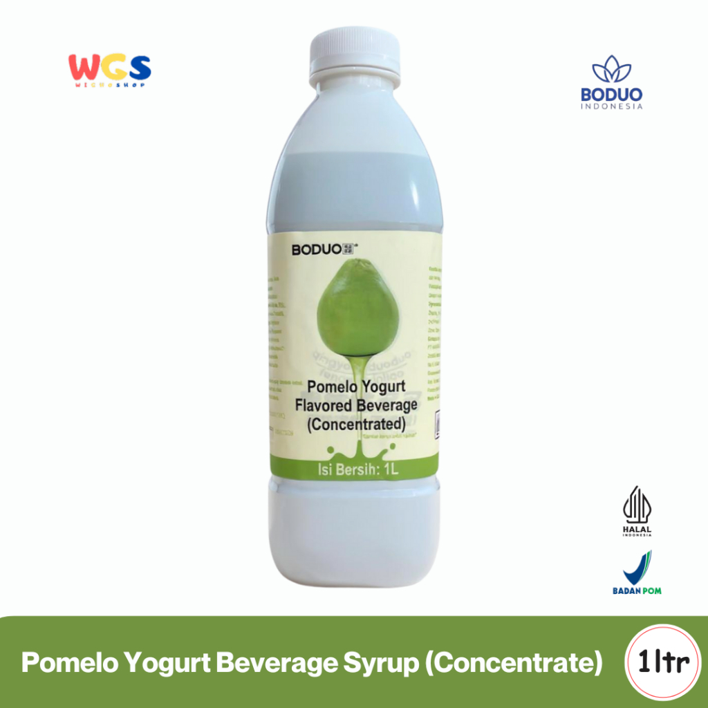 

BODUO Pomelo Yogurt Flavored Syrup 1L - Sirup Jeruk Madu Yogurt Asam Manis Segar untuk Minuman