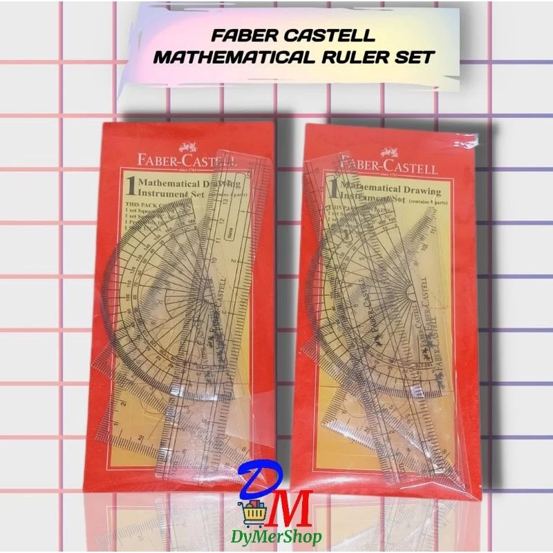 

Penggaris set ruler set Faber Castell Ori 100% Original Asli Authentic