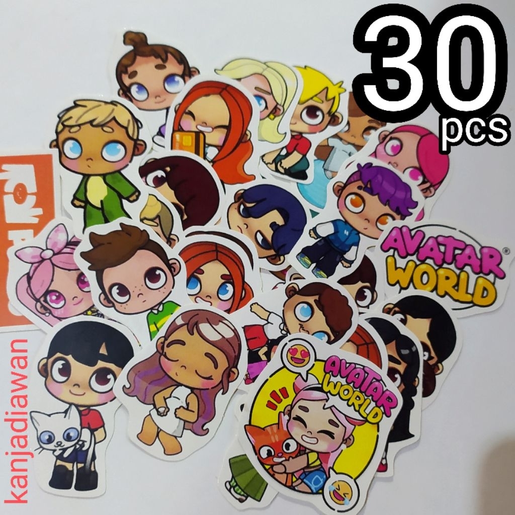 

Stiker Pazu 30 pc Avatar World Sticker set
