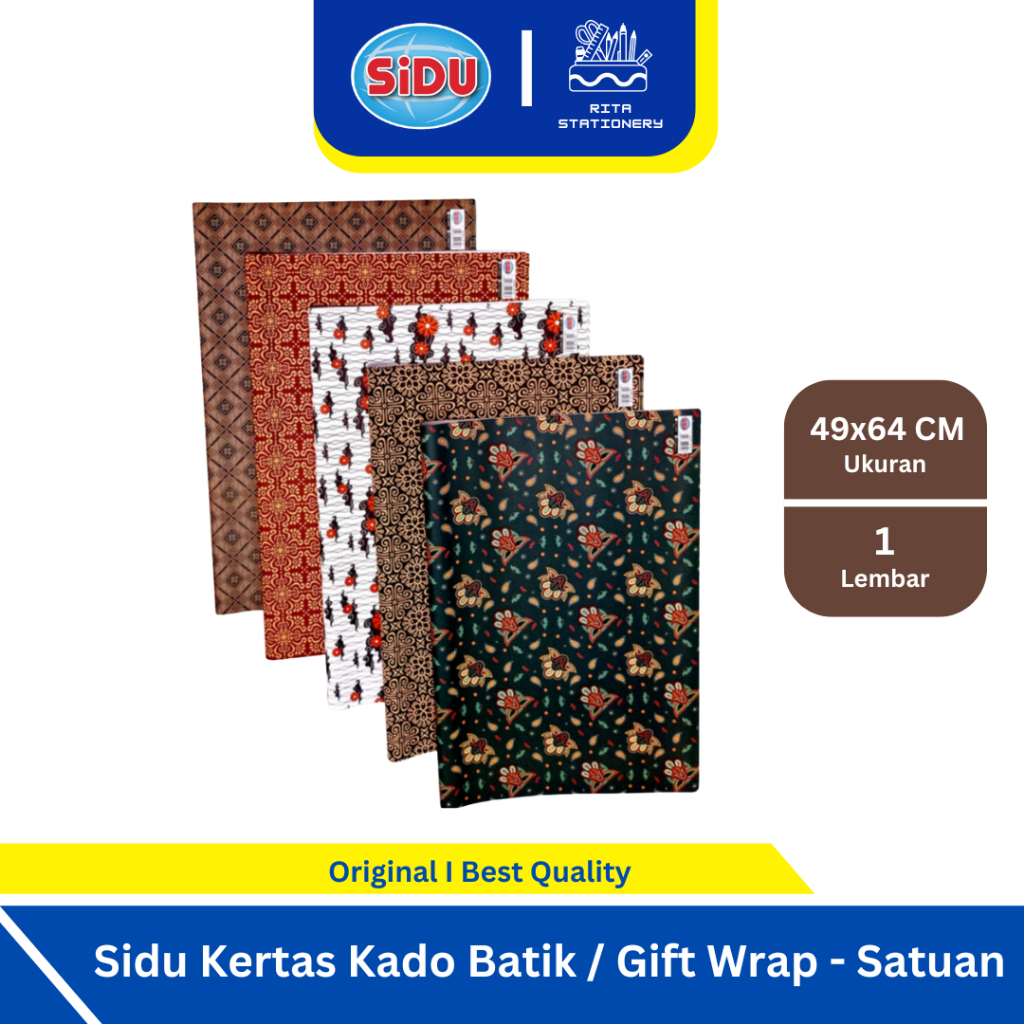 

Sidu Kertas Kado Batik / Gift Wrap Satuan Eceran