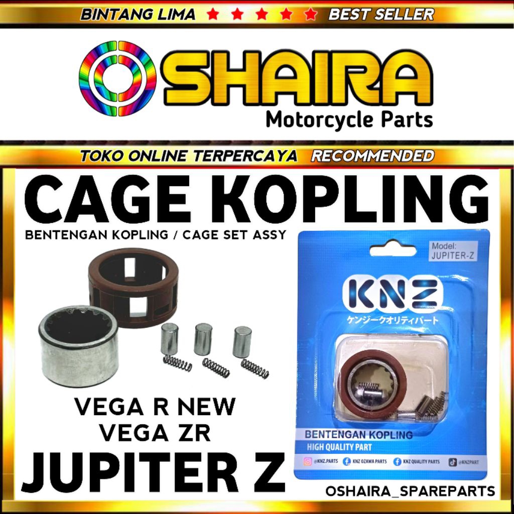 CAGE KOPLING JUPITER Z / BENTENGAN KOPLING JUPITER Z / CAGE SET ASSY JUPITER Z / VEGA ZR / VEGA R NE