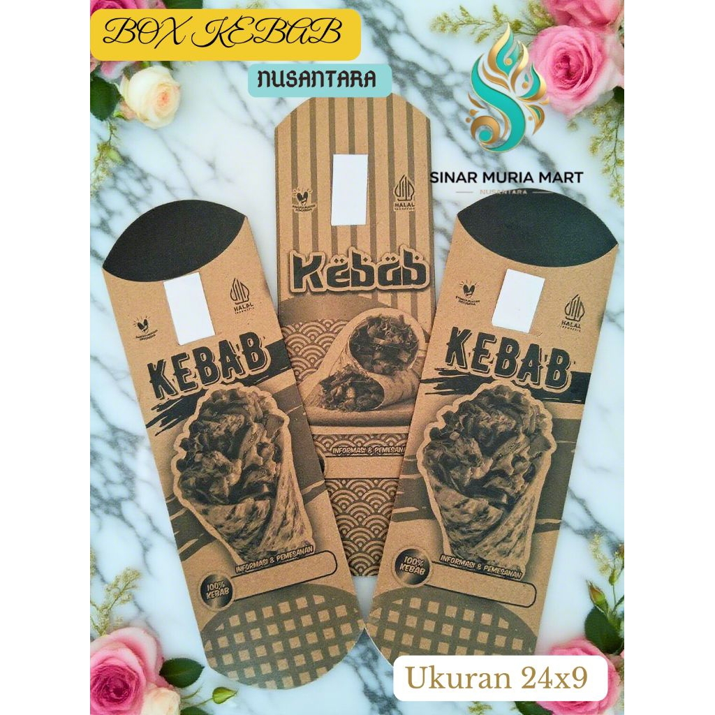 

Kertas Bungkus Kebab Premium isi 100 pcs,Dus Kotak Kebab Coklat Jumbo Food Grade