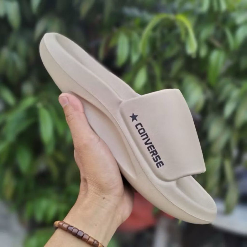 sandal slop eva convers pria sandal slide full karet sandal slip-on full karet