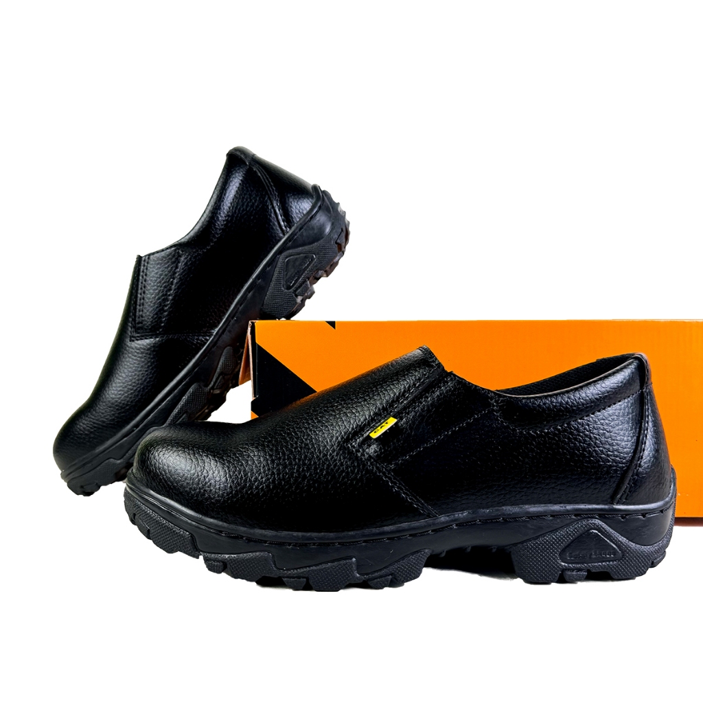Sepatu Safety Slip On Pria Wanita Safety Shoes Anti Slip Ujung Besi Sepatu Kitchen by IDR & Co