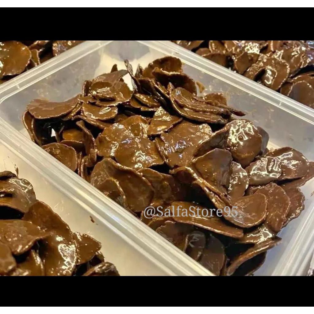 

Keripik pisang coklat lumer Box 500ml 100gr