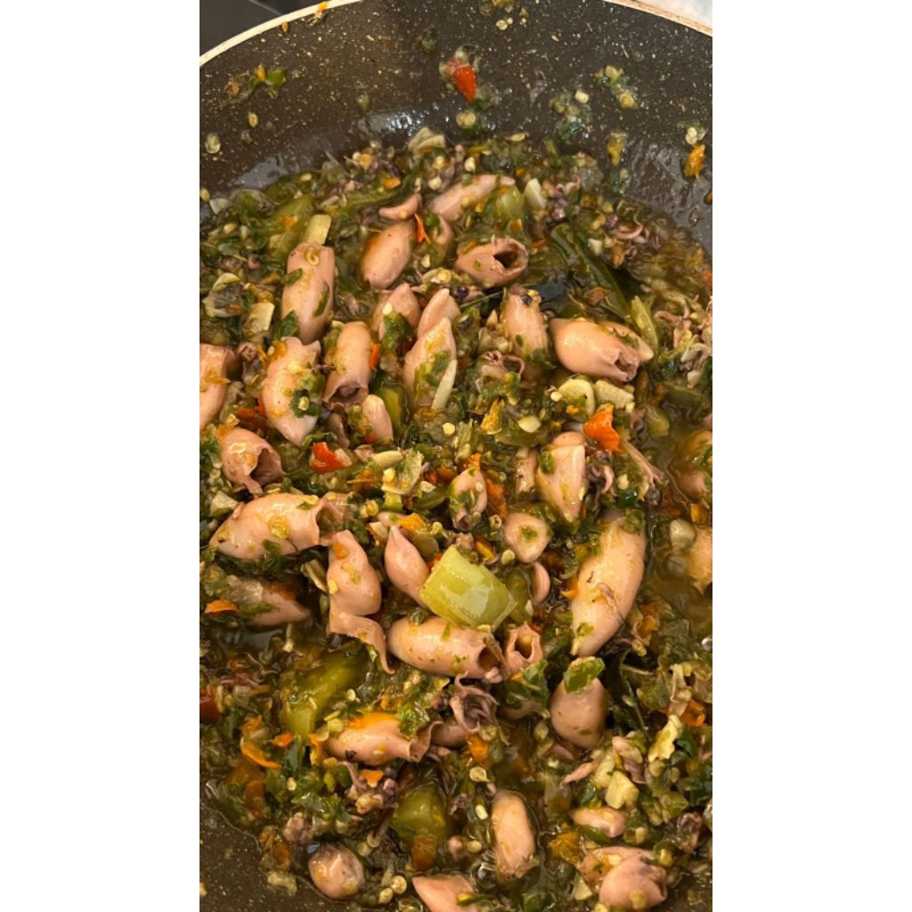 

Cumi Cabe Ijo - Lauk Siap Saji - Makanan Siap Saji - Lauk Cumi Ijo Pawonrica Nusantara