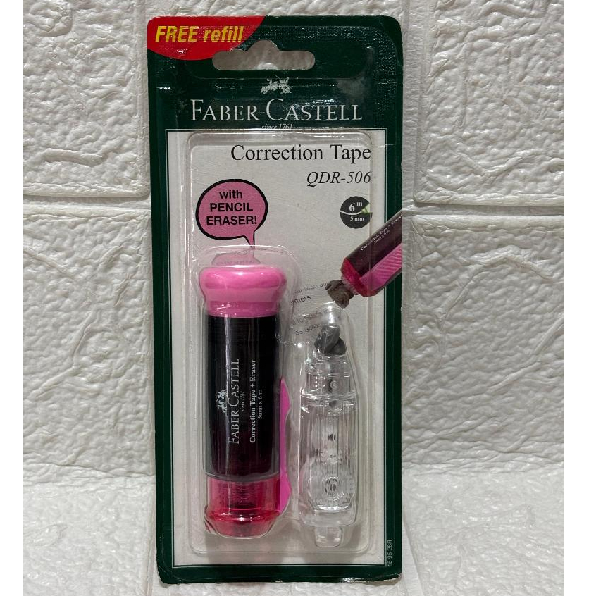 

Tipe X Roll Faber Castell + Refill QDR-506 / Tip X Kertas 1 Pcs