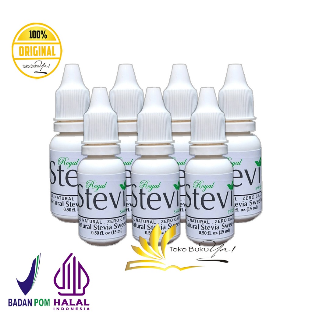

ASLI Royal Stevia - Gula Cair Pemanis Alami - Stevia Sweetener - 0 Kalori - 15 Ml