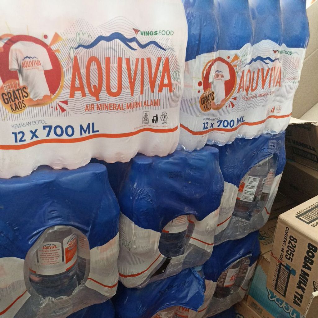 

Air Minum Dalam Kemasan AQUVIVA 700 ML - 1 pack isi 12 Botol