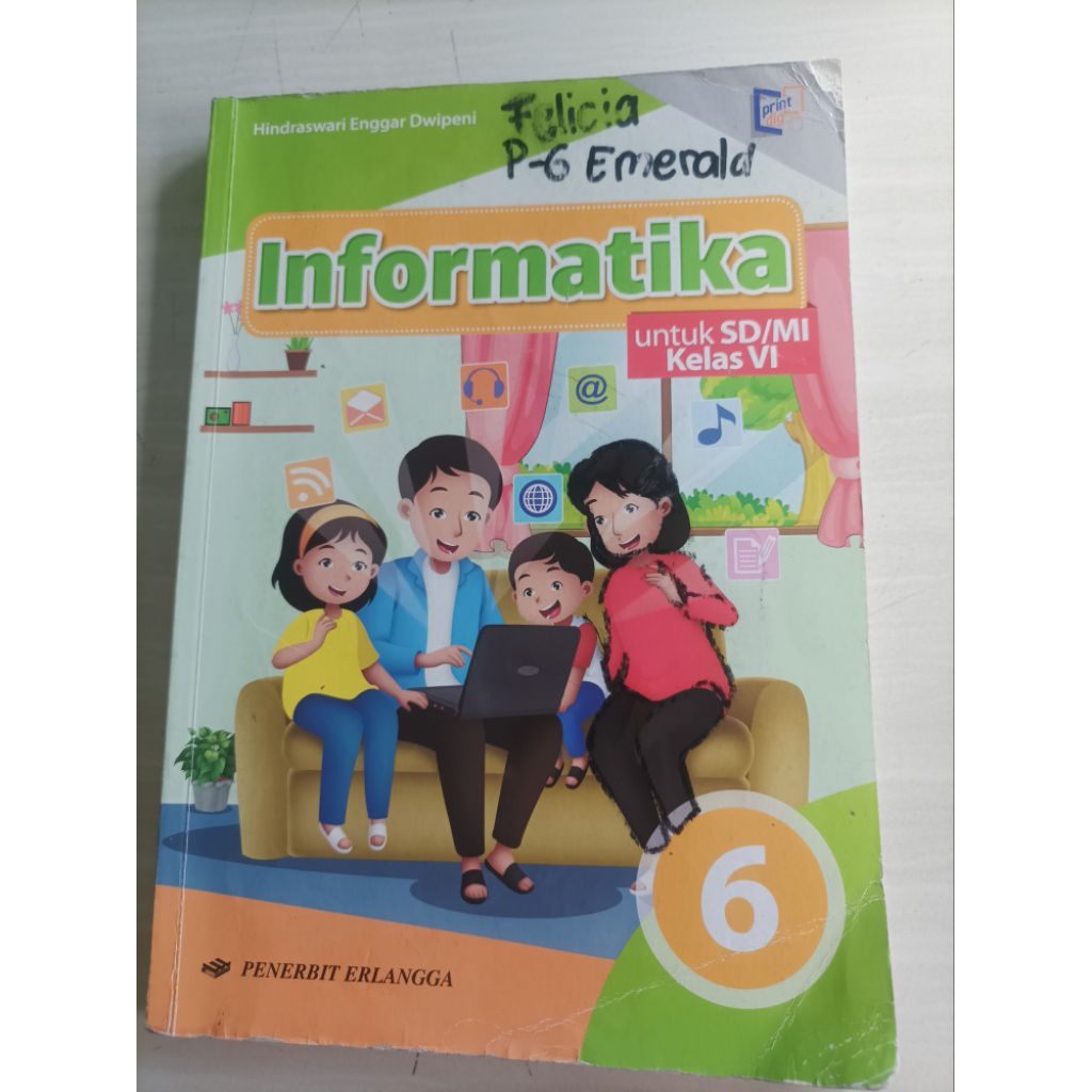 Buku Informatika Kelas 6 SD Penerbit Erlangga