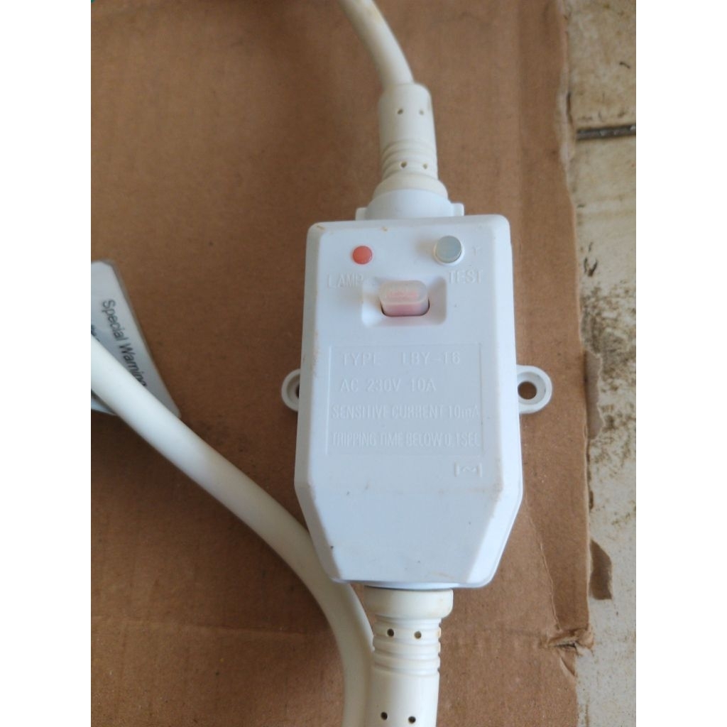 KABEL ANTI KONTAK BODY/ELCB  UNTUK WATER HEATER