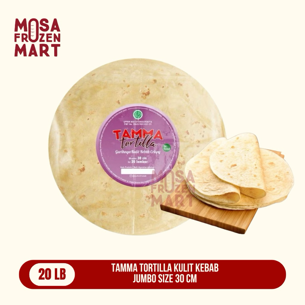 

Tamma Tortilla Kulit Kebab Jumbo Size 30 Cm
