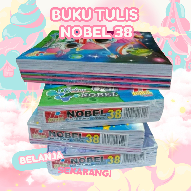 

Buku Tulis NOBEL 38 Lembar 1 pack 10 PCS||NirmalaPena