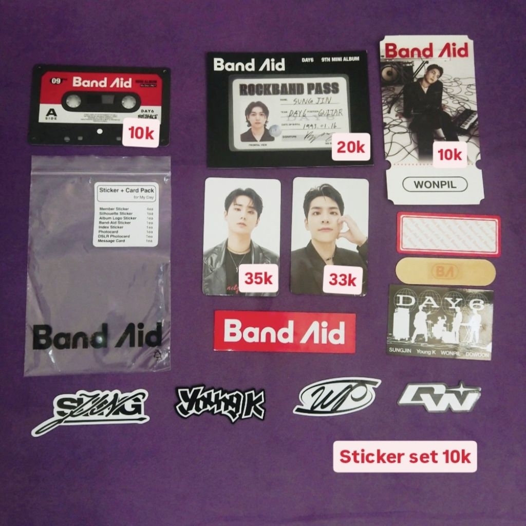 Isi Album Band Aid Rock Band vers. (Per Pcs)