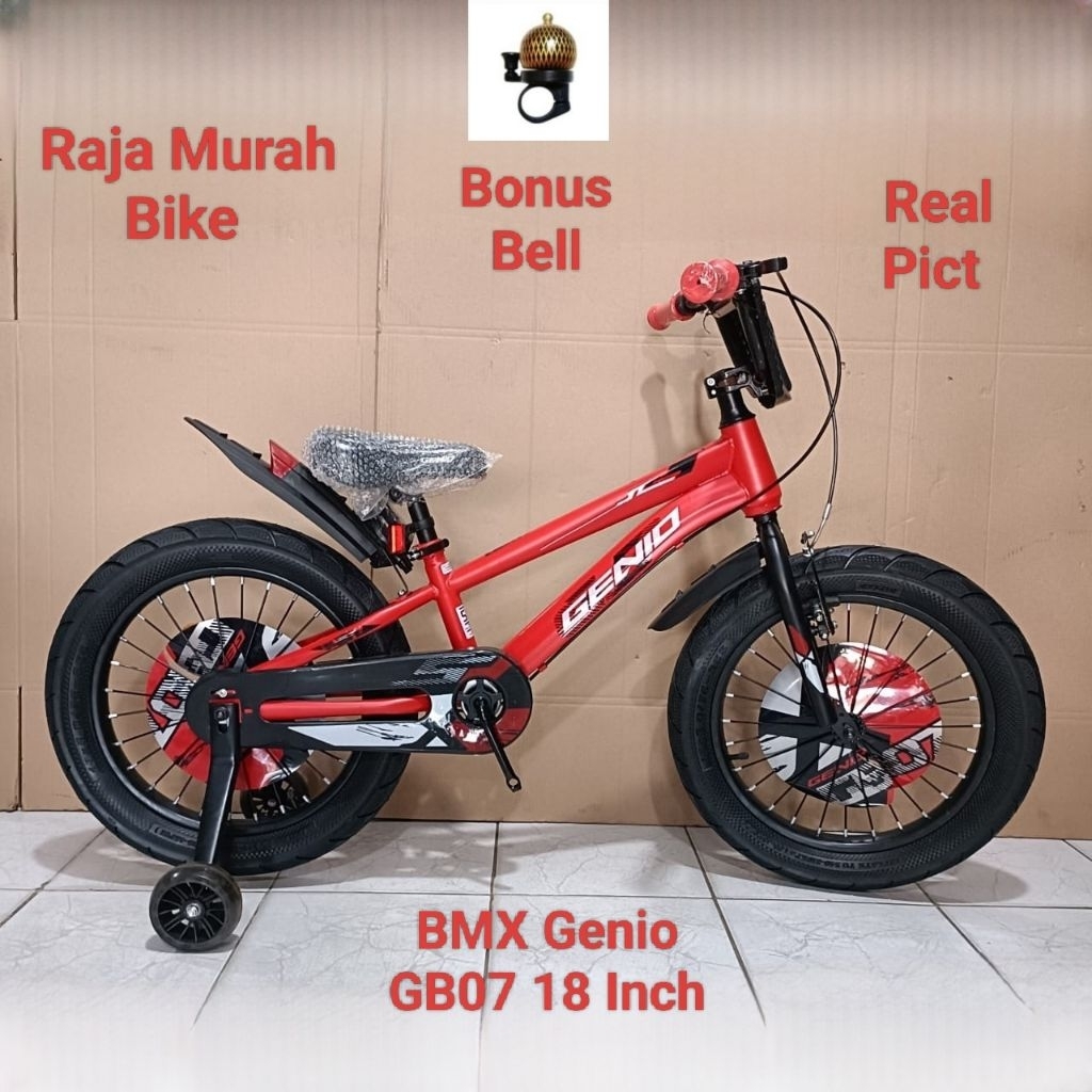 Sepeda Anak Laki Laki BMX Genio GB07 18 Inch Ban Jumbo Sepeda Anak BMX 18 Inch Genio