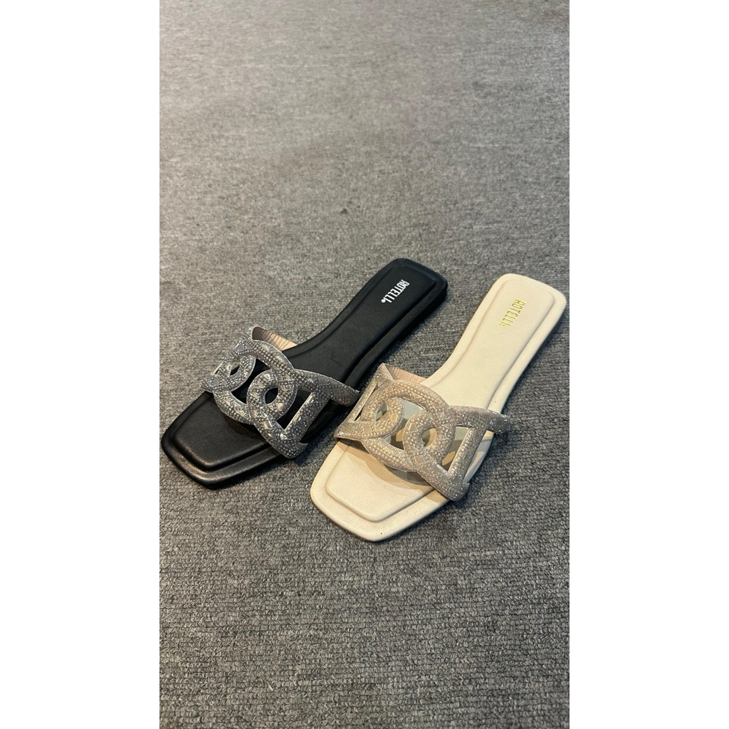 Sandal flat rotelli free paperbag