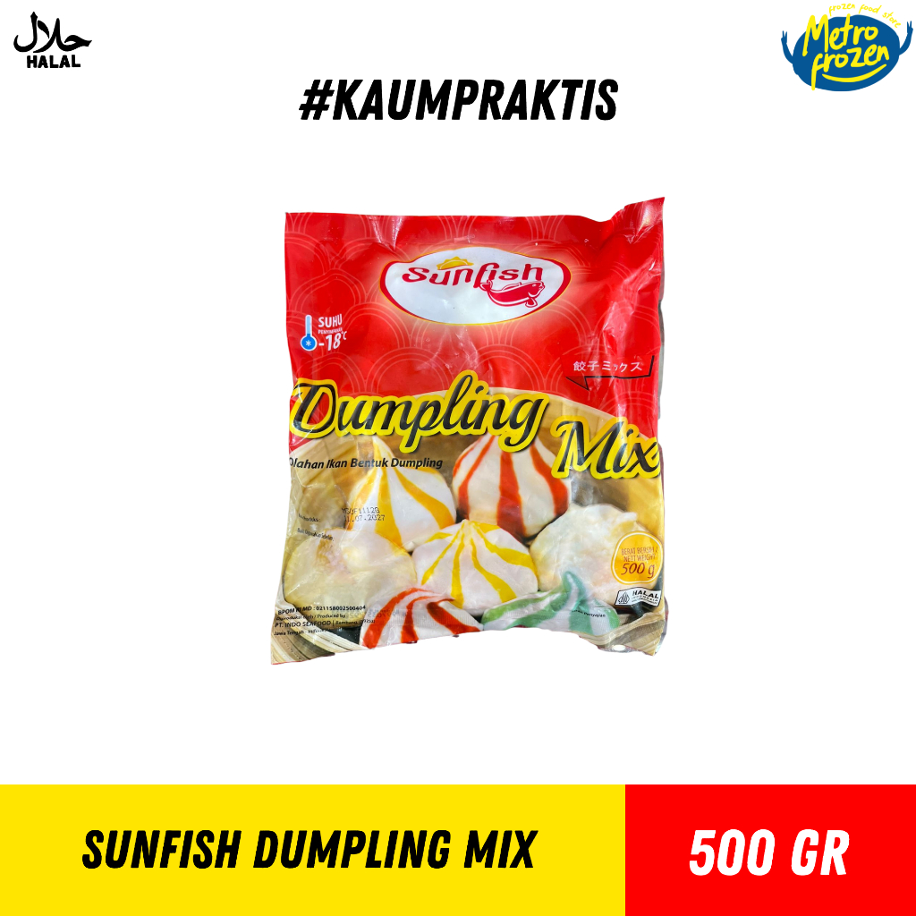 

SUNFISH Dumpling Mix 500grr //dumpling warna warni //sunfish dumpling warna