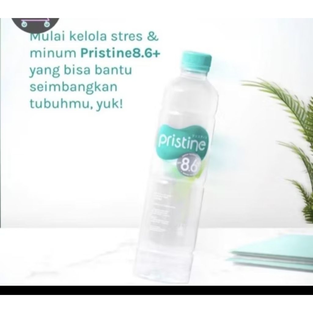 PRISTINE 8.6+ AIR MINUM PH TINGGI ISI 400ML