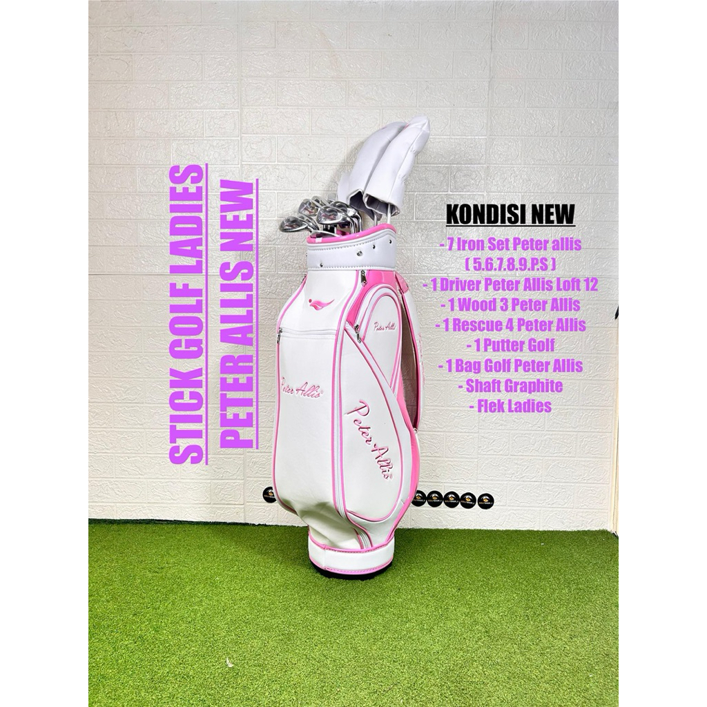Set Stick Golf Ladies Petter Alis New Original Fullset Bag Golf - Set Stick Golf Ladies