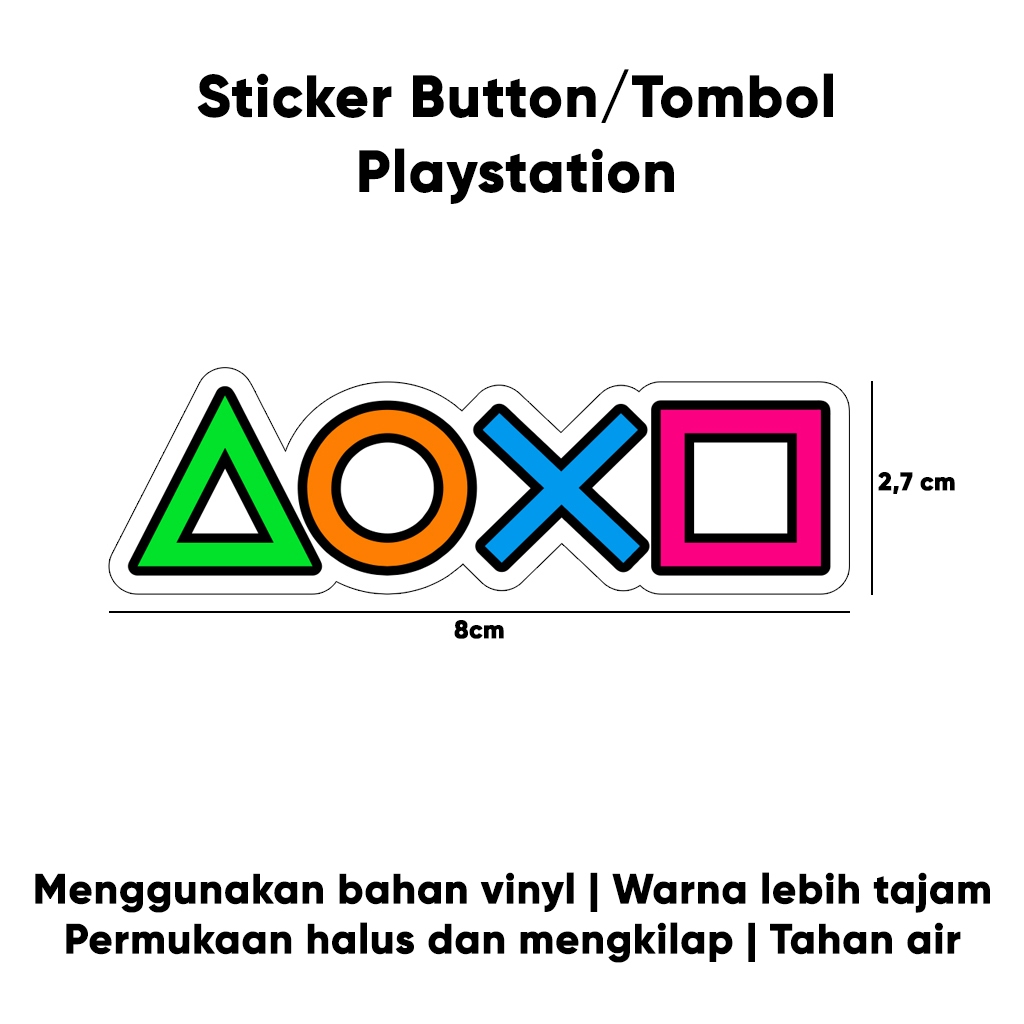 

Sticker Button/Tombol Playstation