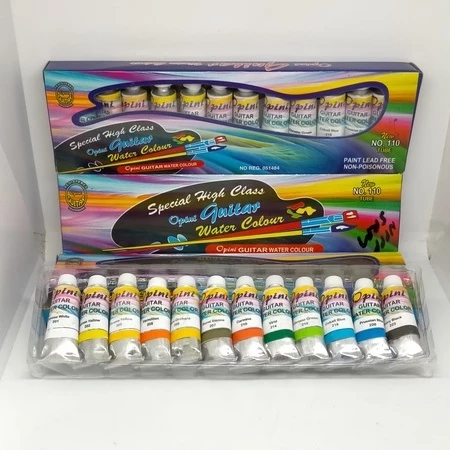 

Cat air - water colour opini guitar 12 warna (tube) tabung cet air waterbase kecil