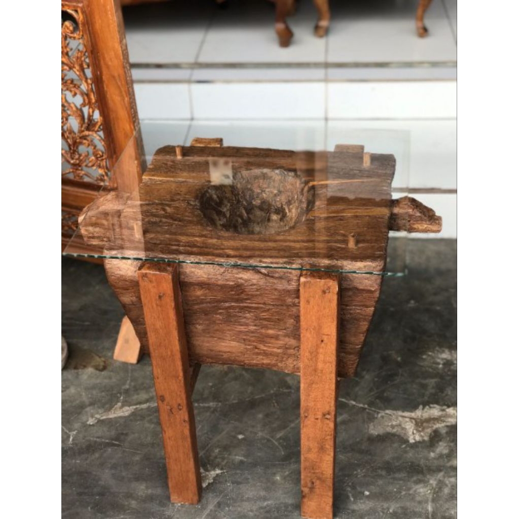 MEJA LUMPANG KAYU NANGKA ASLI KUNO