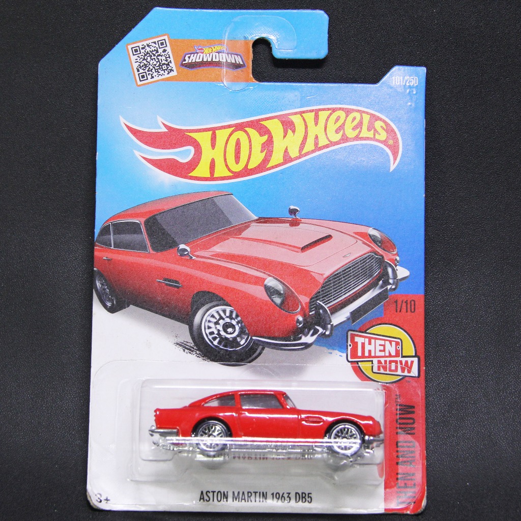 HOTWHEELS HOT WHEELS ASTON MARTIN 1963 DB5 MERAH THEN AND NOW DIECAST MINIATUR MOBIL MAINAN MOBILAN 