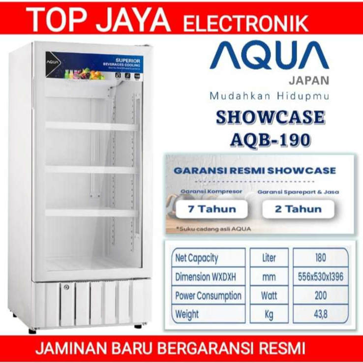 SHOWCASE AQUA AQB-190 180 LITER NEW SERIES