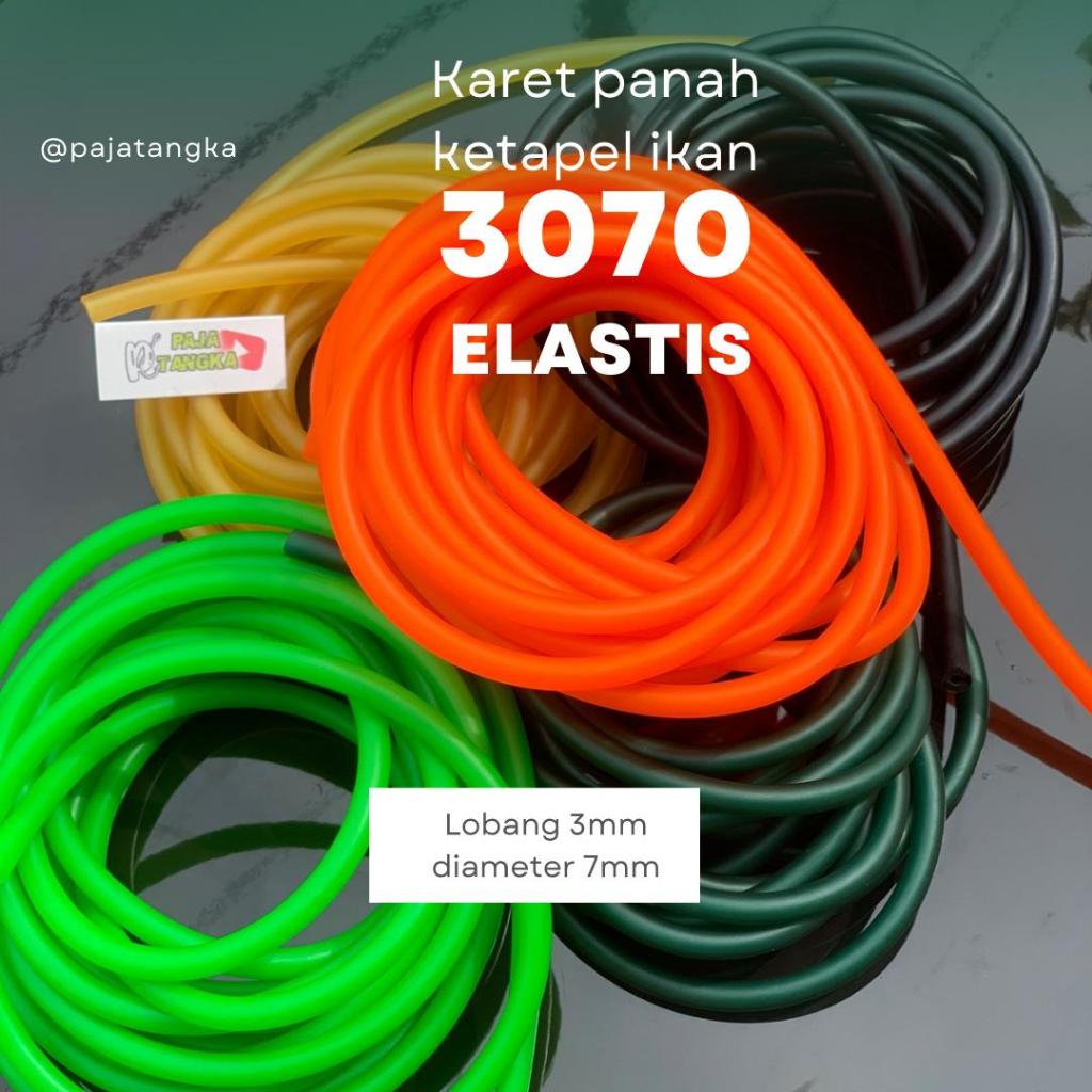1m Karet panah ikan ketapel ikan 3070 tebal 7mm lobang 3mm