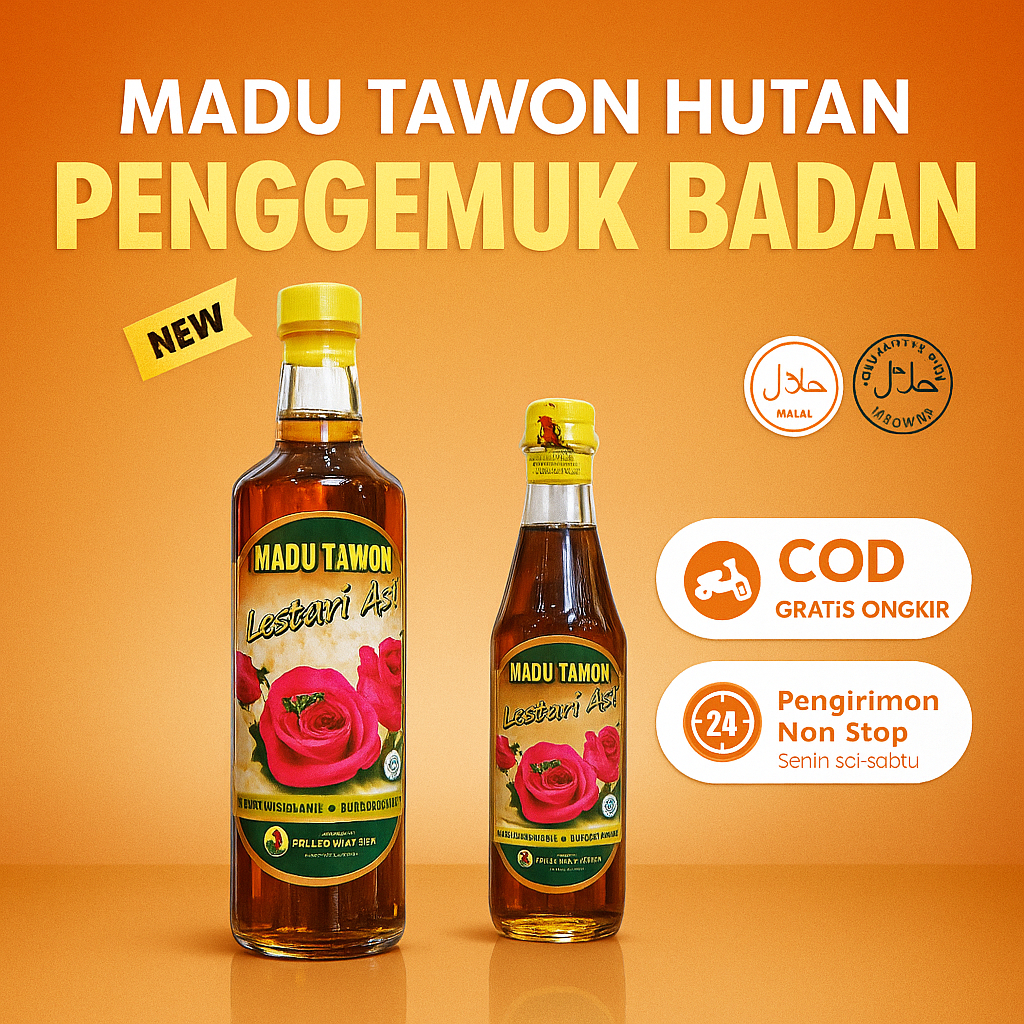 

MADU PENGGEMUK BADAN ASLI ORIGINAL TAWON HUTAN MULTIVITAMIN