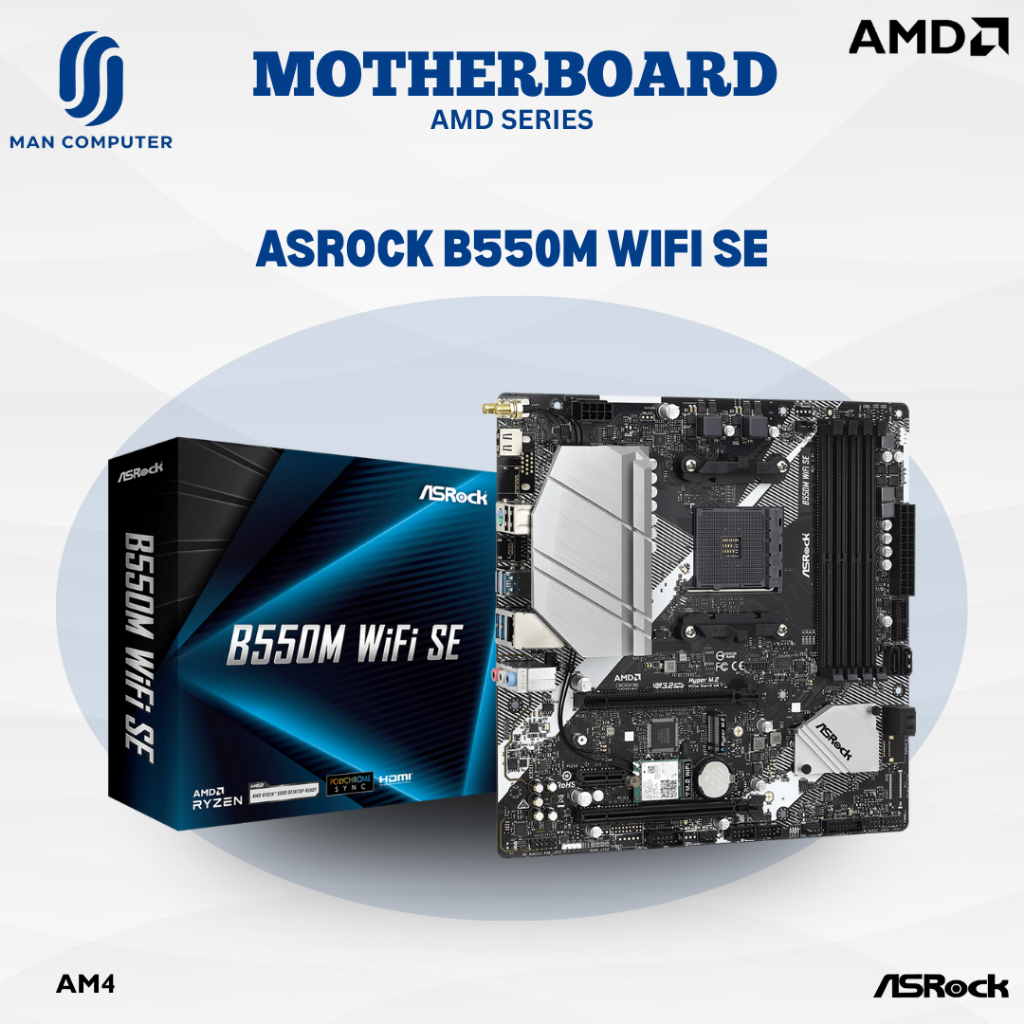 Motherboard Asrock B550M Wifi SE | Socket AM4 | AMD Series Motherboard