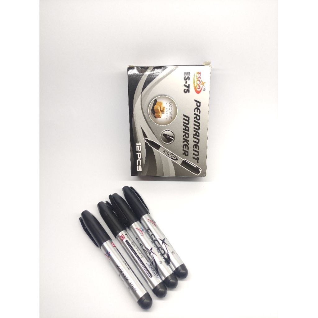 

Spidol Hitam Permanent / Permanent Marker Black ESCO ES-75