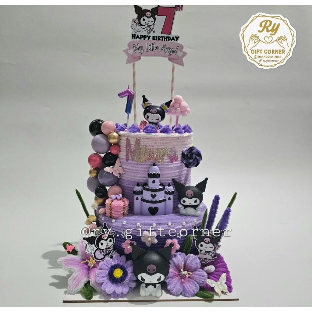 

Custom kue ulang tahun / Fake cake / Souvenir / hadiah ulang tahun / kuromi cake