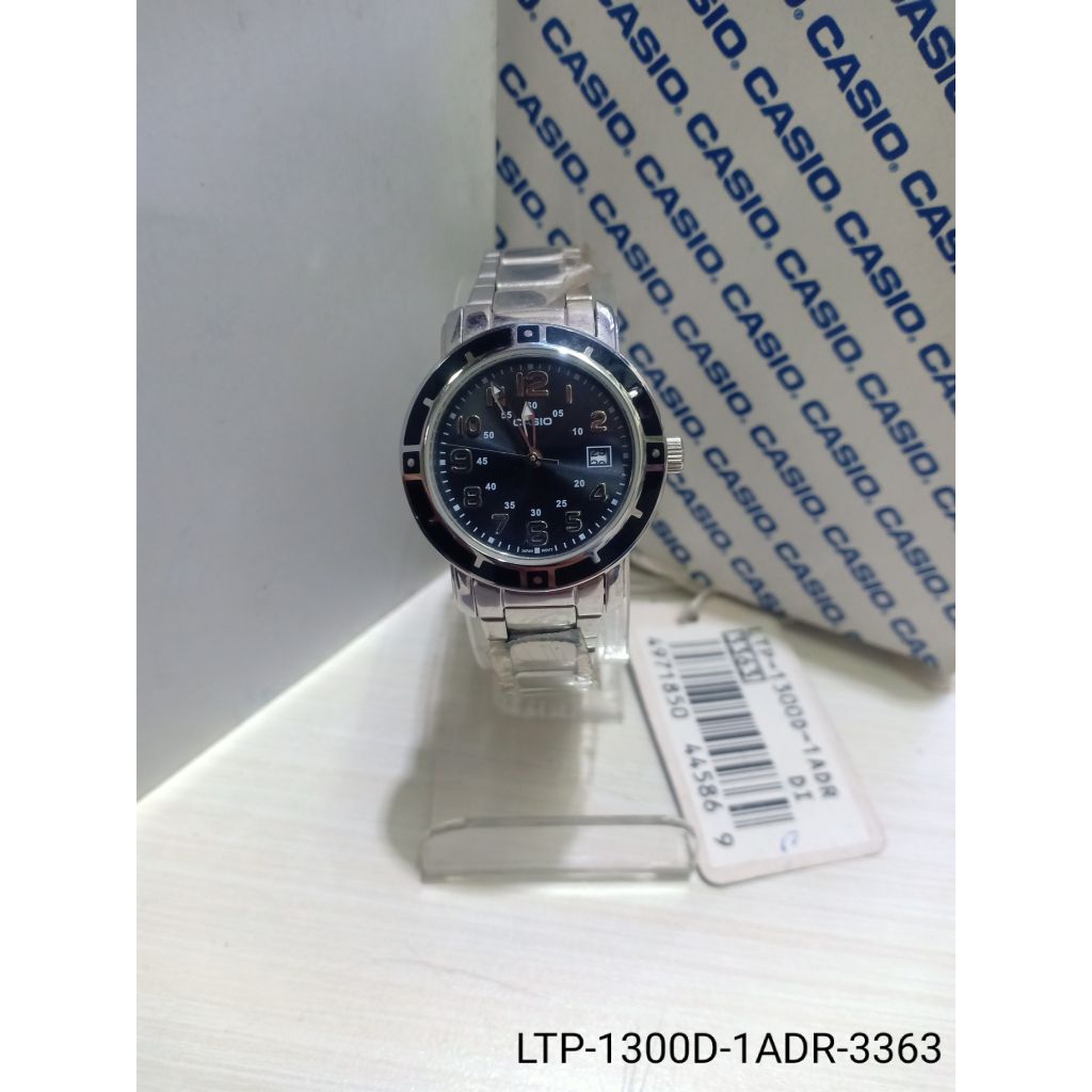 JAM TANGAN WANITA CASIO LTP-1300D-1ADR-3363 ORIGINAL BERGARANSI  WATER RESISTANT