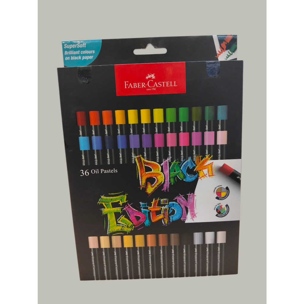 

Faber Castell Oil Pastel 36 Warna Black Edition 220036