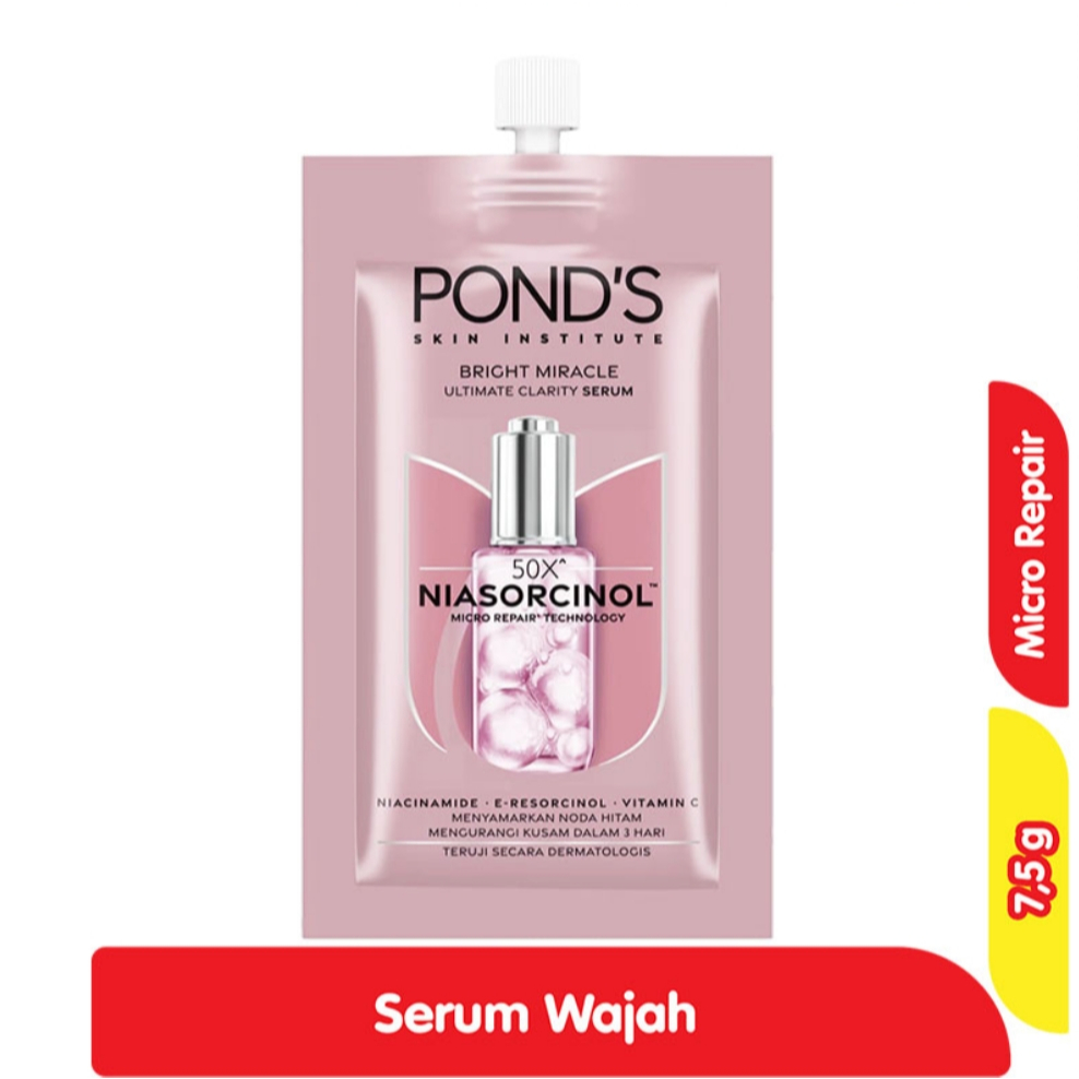 Ponds Bright Miracle Serum 7.5g Sachet – Serum Pencerah Wajah