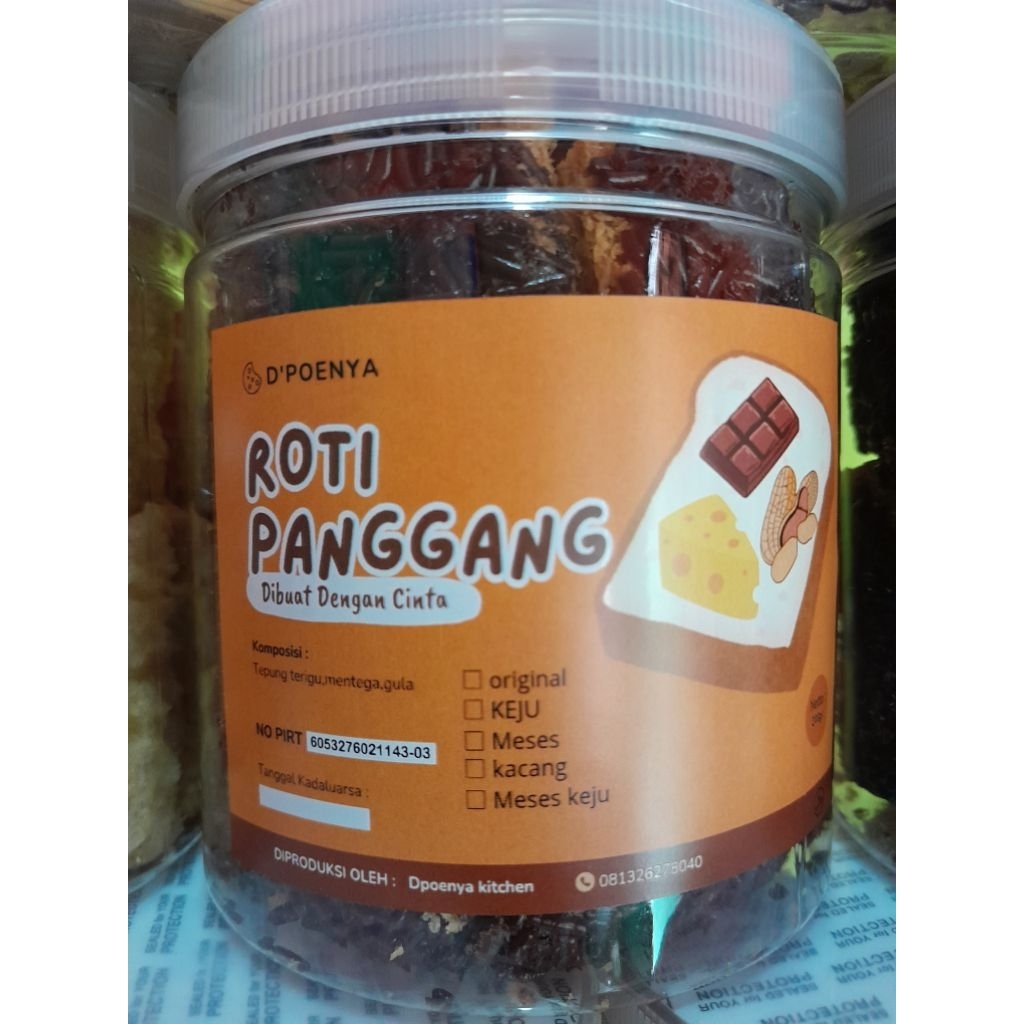 

Roti panggang mini coklat