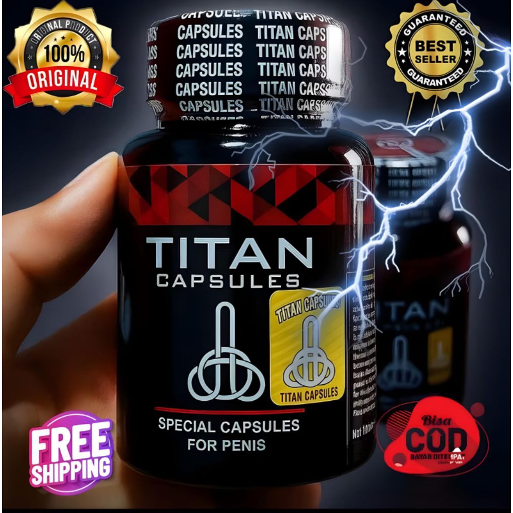 Titan Capsul kuat pria herbal pembesar vital pria original memelihara stamina pria tahan lama perman