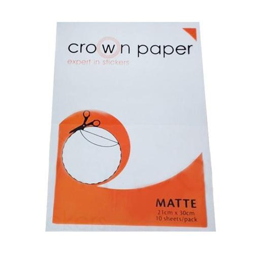 

Crown Paper Papier Sticker Matte 10 PC Murah