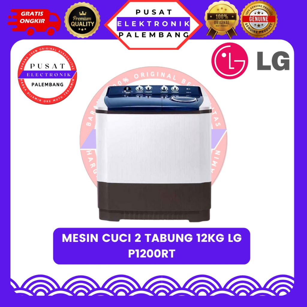 MESIN CUCI 2 TABUNG LG P1200RT MESIN CUCI 2 TABUNG 12 KG PALEMBANG